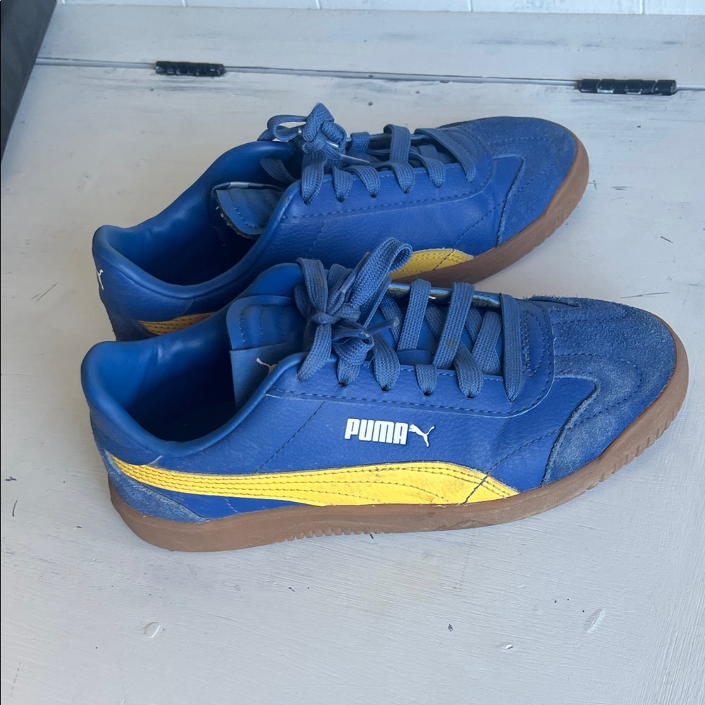 Puma Men's Sneakers in Blue and Yellow
